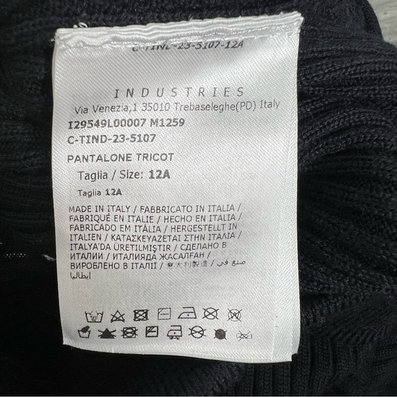 MONCLER Girl’s 12 Logo Patch Ribbed Wool Blend Base Layer Ski/Outdoor Pant - Picture 13 of 13